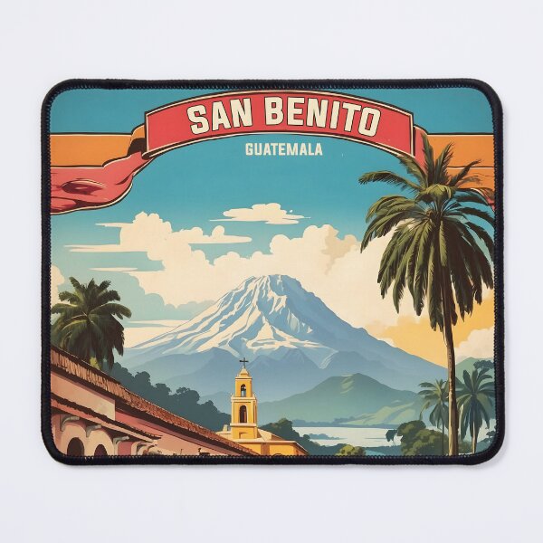 Item preview, San Benito Guatemala Vintage Poster Tourism  designed and sold by TravelersGems.