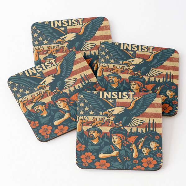 Item preview, No Kings! Resist Persist Insist!  designed and sold by CoolCrazyQuirky.
