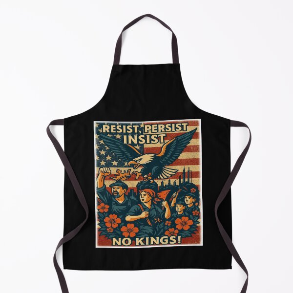 Item preview, No Kings! Resist Persist Insist! designed and sold by CoolCrazyQuirky.