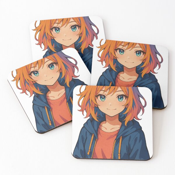Item preview, A dreamy anime girl with colorful hair designed and sold by shahinsy.