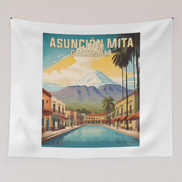 Item preview, Asuncion Mita Guatemala Vintage Poster Tourism  designed and sold by TravelersGems.