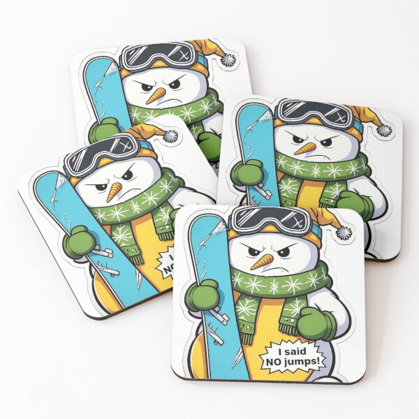Item preview, Snowman Crash Warning – Funny Snowboarding Sticker designed and sold by Gscode.