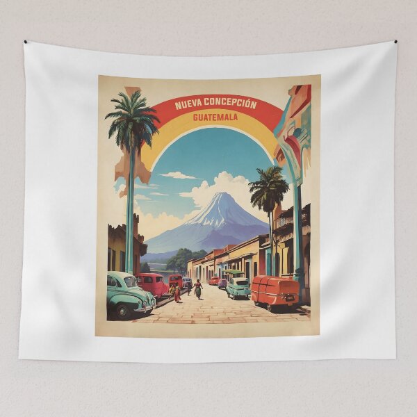 Item preview, Nueva Concepcion Guatemala Vintage Poster Tourism  designed and sold by TravelersGems.