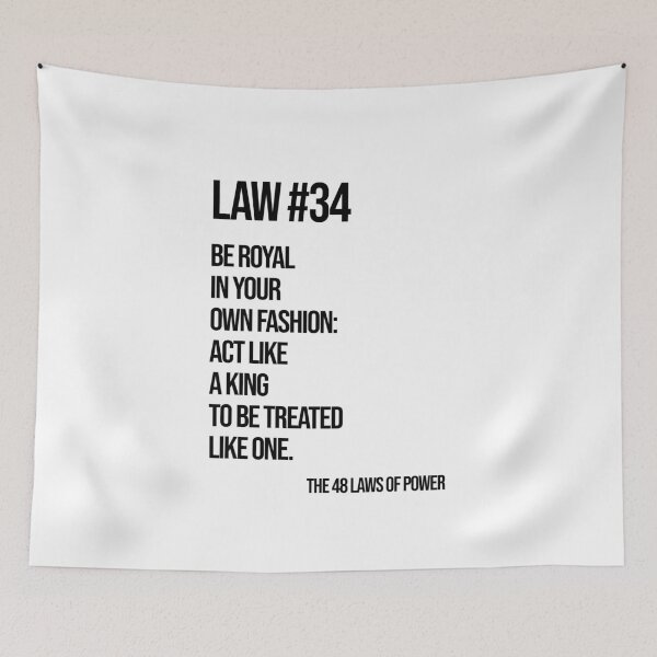 Item preview, Law 34 Poster – 48 Laws of Power designed and sold by Enea Kelo.