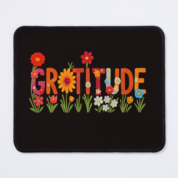 Item preview, Gratitude – Elegant Floral Typography Design designed and sold by WHDProduction45.