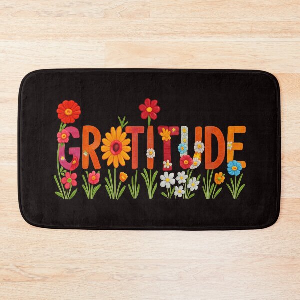 Item preview, Gratitude – Elegant Floral Typography Design designed and sold by WHDProduction45.