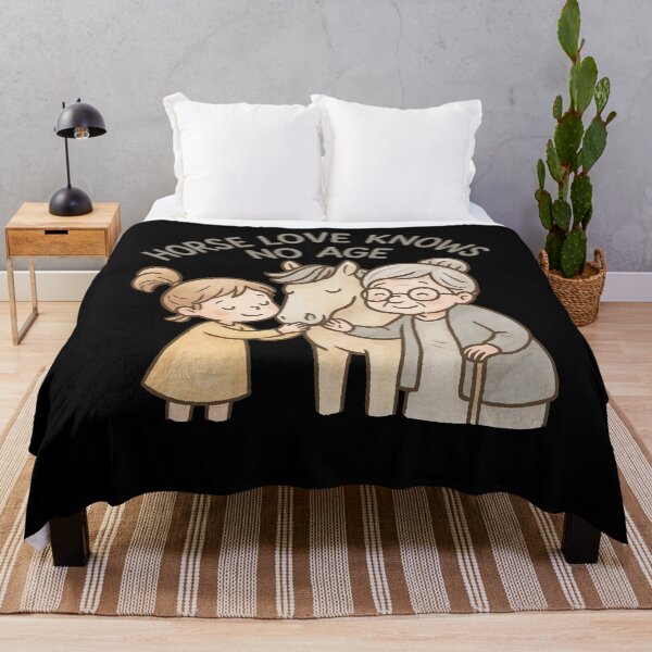 Item preview, Horse Love Knows No Age Horses Girls designed and sold by LuminOrb.
