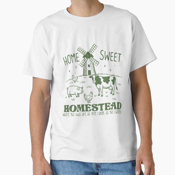 Item preview, Home Sweet Homestead Shirt, Funny Farmhouse Tee for Free Range Families designed and sold by taiuowaki.