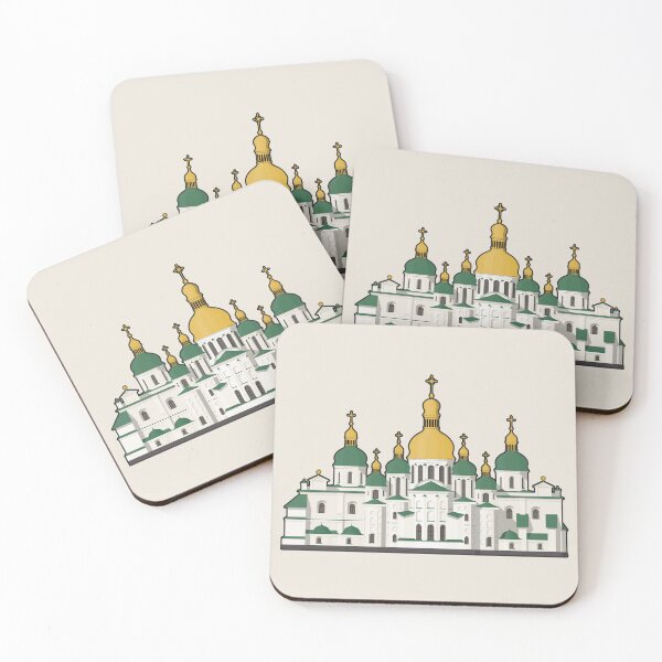 Item preview, Saint Sophia Cathedral Kyiv Architectural Illustration (Outlined) designed and sold by archetype prints.
