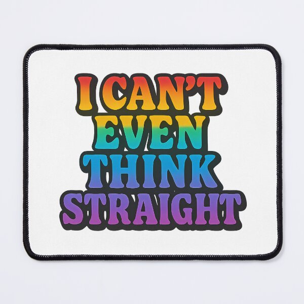Item preview, I Can’t Even Think Straight – Bold Rainbow Typography designed and sold by Haus Of Sin.