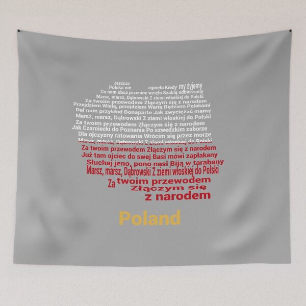 Item preview, Poland Anthem Flag and Map – Patriotic Artistic Design designed and sold by JR78.