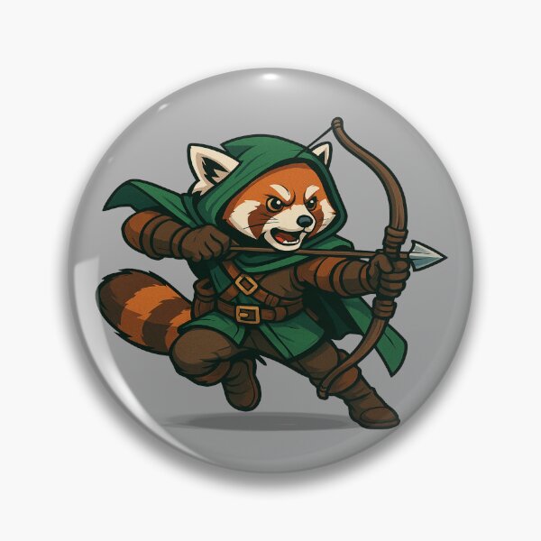 Aperçu de l'œuvre Red Panda Ranger Archer Adventure Fantasy créée et vendue par Misplay Mastermind.