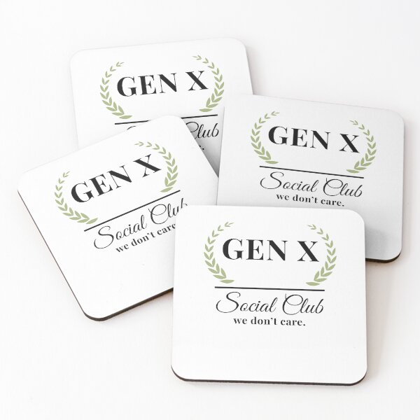 Item preview, Gen X Social Club we don't care. Funny Generation X designed and sold by snowry.