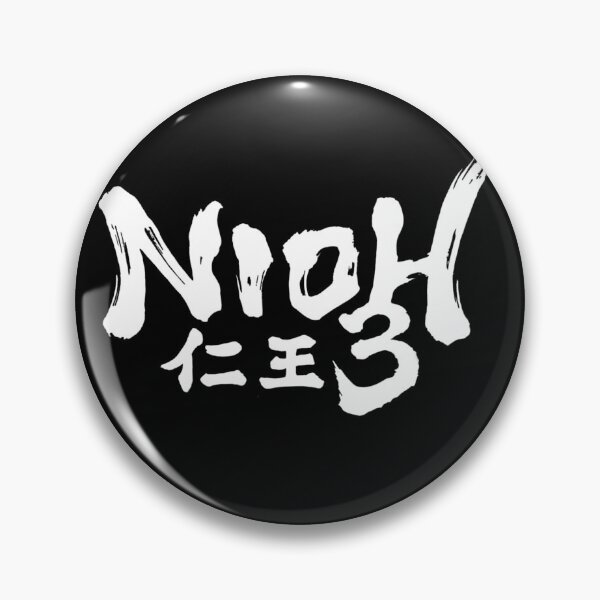 Artikelvorschau, Nioh 3 - Logo mit Katakana (weißer Text) entworfen und verkauft von ClownshoesOffic.