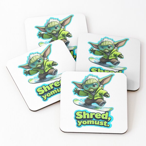Item preview, Shred You Must – Snowboarding Chibi Master Sticker designed and sold by Gscode.