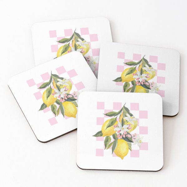 Item preview, Lemon Blossom Pastel Gingham Art designed and sold by artistcamellia.