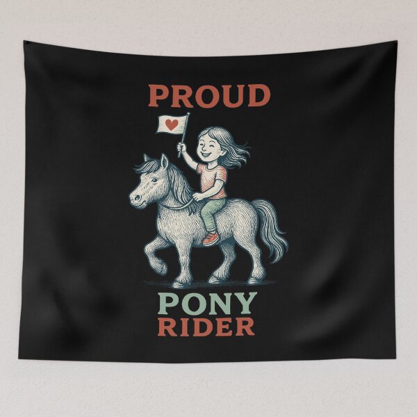 Item preview, Proud Pony Rider Horses Girls Riding designed and sold by LuminOrb.