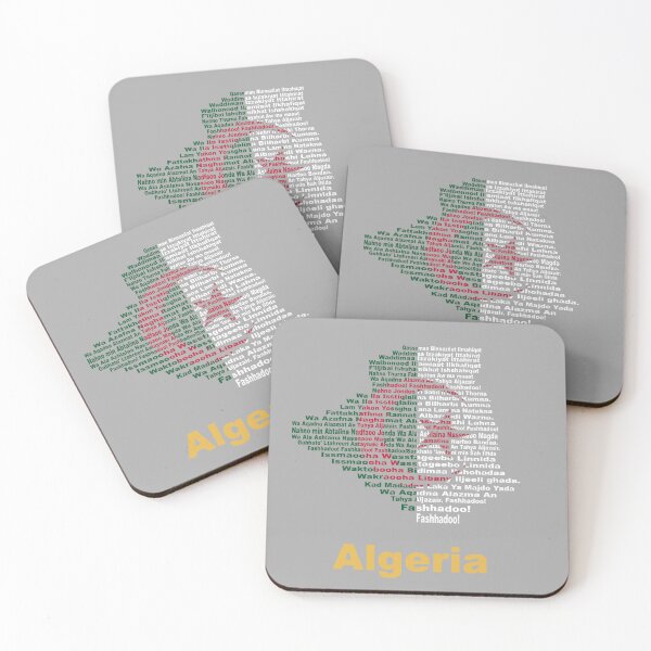 Item preview, Algeria Anthem Flag and Map – Bold Patriotic Design designed and sold by JR78.