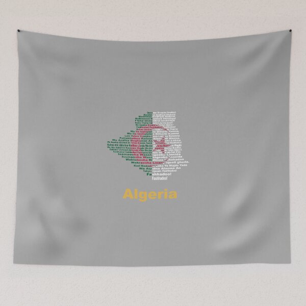 Item preview, Algeria Anthem Flag and Map – Bold Patriotic Design designed and sold by JR78.