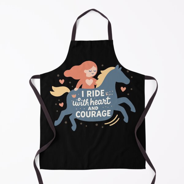 Item preview, Horse Girl Riding Heart Courage Motif designed and sold by LuminOrb.