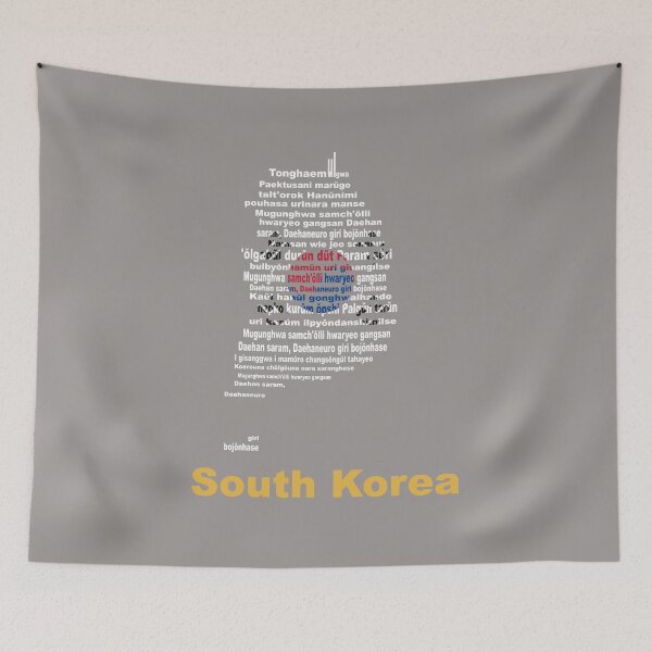 Item preview, South Korea Anthem Flag and Map – Cultural Pride Design designed and sold by JR78.