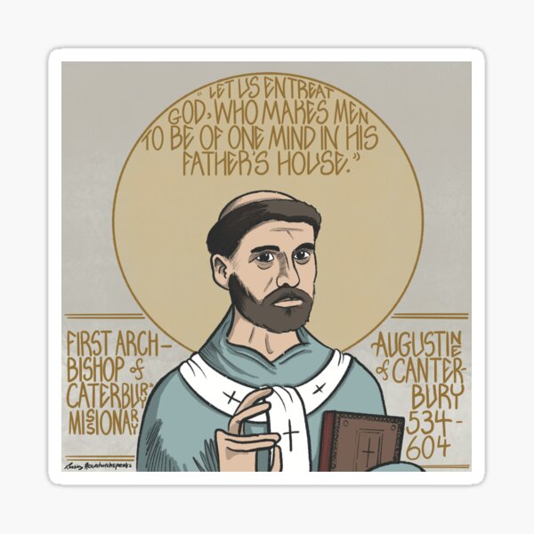 Item preview, Augustine of Canterbury (534-604) designed and sold by LansingCreative.