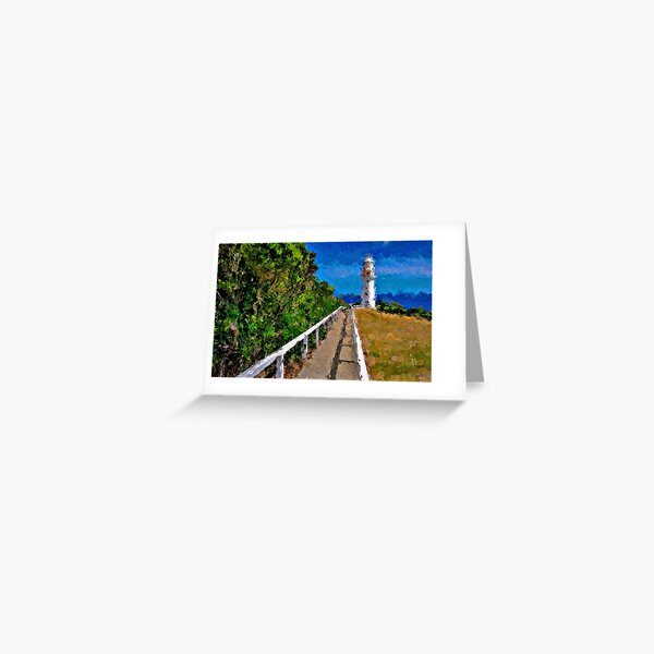 Item preview, Impressionist Painting of The Light Station at Cape Otway - Cape Otway, Victoria, Australia designed and sold by Steven Jodoin.