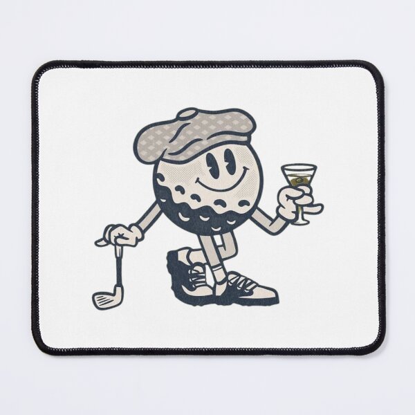 Item preview, Golf Ball Head Character – Retro Weird Vibes designed and sold by mikoscha.