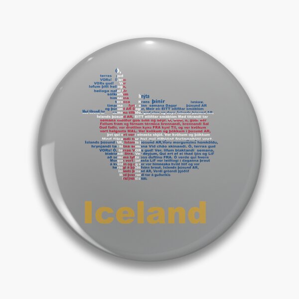 Artikelvorschau, Island-Hymne, Flagge und Karte – Nordic Heritage Design entworfen und verkauft von JR78.