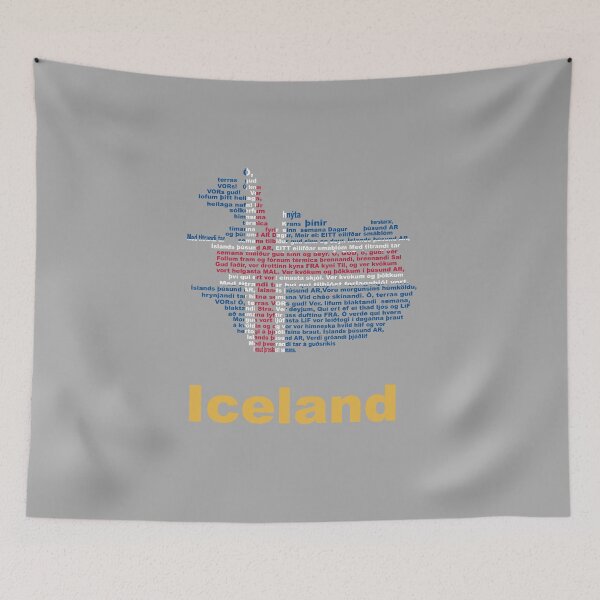 Item preview, Iceland Anthem Flag and Map – Nordic Heritage Design designed and sold by JR78.