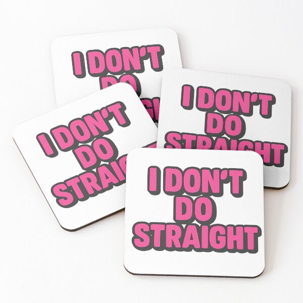 Item preview, I Don't Do Straight – Bold Pride Typography designed and sold by Haus Of Sin.