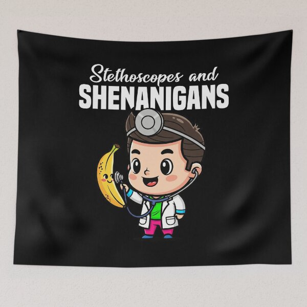 Item preview, STETHOSCOPES AND SHENANIGANS - DOCTOR GIFT designed and sold by KEF Custom.