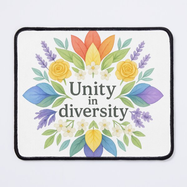 Item preview, Unity in Diversity Floral Mandala designed and sold by QuirkWears.