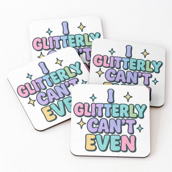 Item preview, I Glitterly Can’t Even – Pride Typography designed and sold by Haus Of Sin.