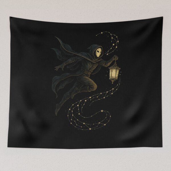 Item preview, Starlight Lantern Wraith – Mystical Night Traveler Constellation Trail designed and sold by Shoot-The-Moon.