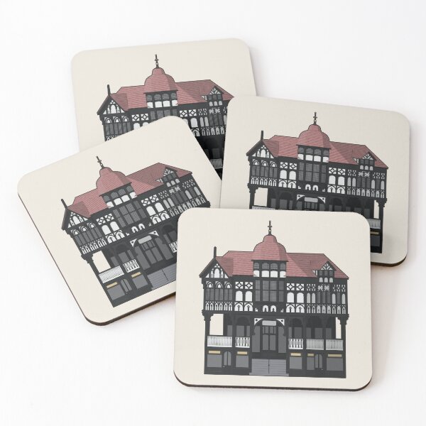 Item preview, Chester Rows Architectural Illustration (Outlined) designed and sold by archetype prints.