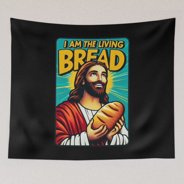 Item preview, John 6:51 I Am The Living Bread designed and sold by plushism.