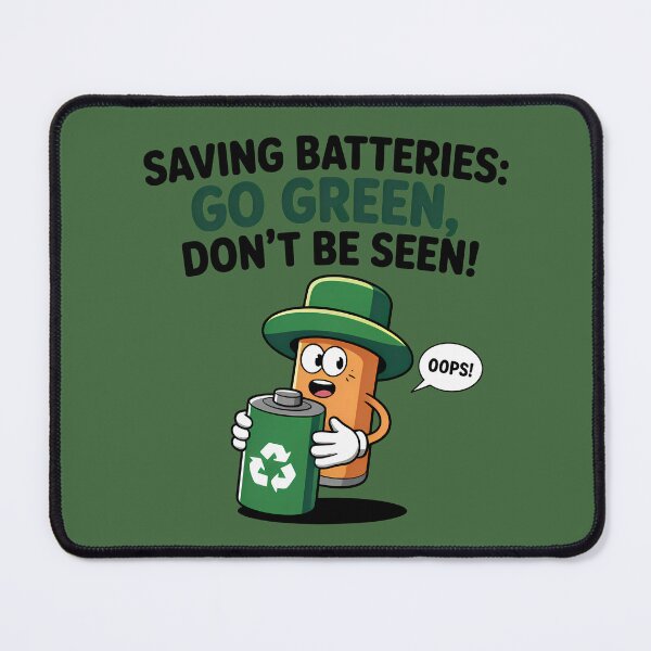 Item preview, Battery Recycling Eco-awareness Green Energy Funny Graphic designed and sold by SurrealArtSzysz.