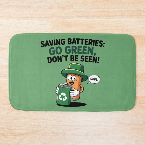 Item preview, Battery Recycling Eco-awareness Green Energy Funny Graphic designed and sold by SurrealArtSzysz.