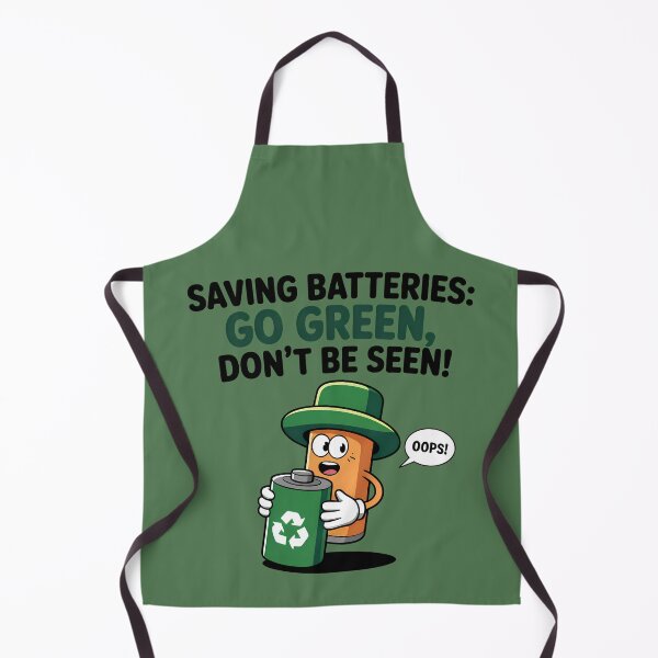 Item preview, Battery Recycling Eco-awareness Green Energy Funny Graphic designed and sold by SurrealArtSzysz.