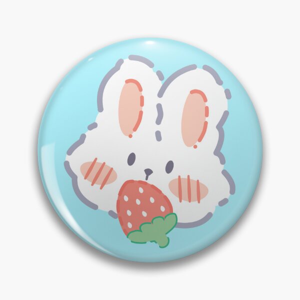 Artikelvorschau, Kawaii Erdbeerhase entworfen und verkauft von Kendra Art & Design Magic.