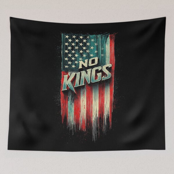 Item preview, NO KINGS American Flag  designed and sold by blackdogshop.