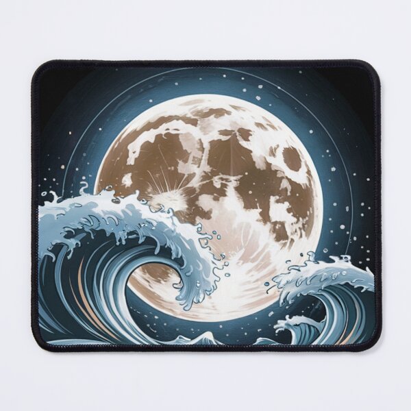 Item preview, Moon of the Tide - Ocean Waves & Starfish designed and sold by ShadowAndSlate.