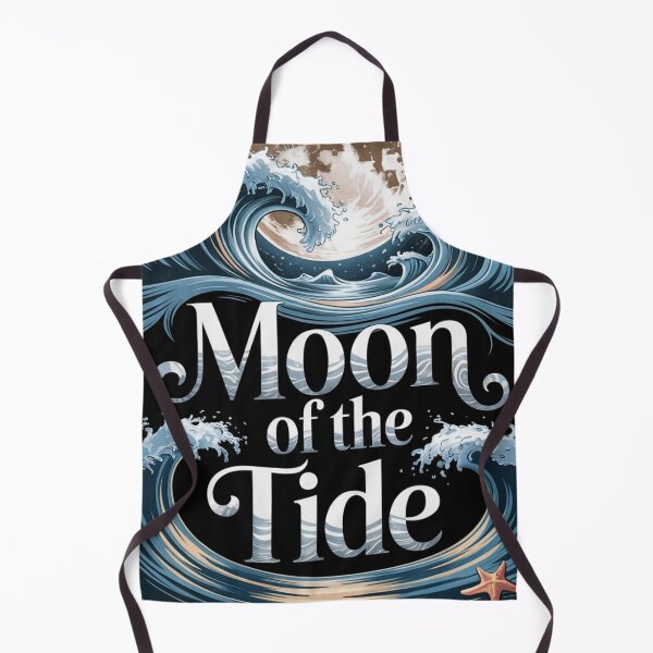 Item preview, Moon of the Tide - Ocean Waves & Starfish designed and sold by ShadowAndSlate.