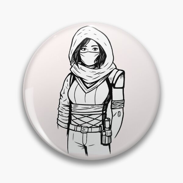 Item preview,  Silent Vigil: Monochrome Hooded   Warrior designed and sold by kawaiiBloom.