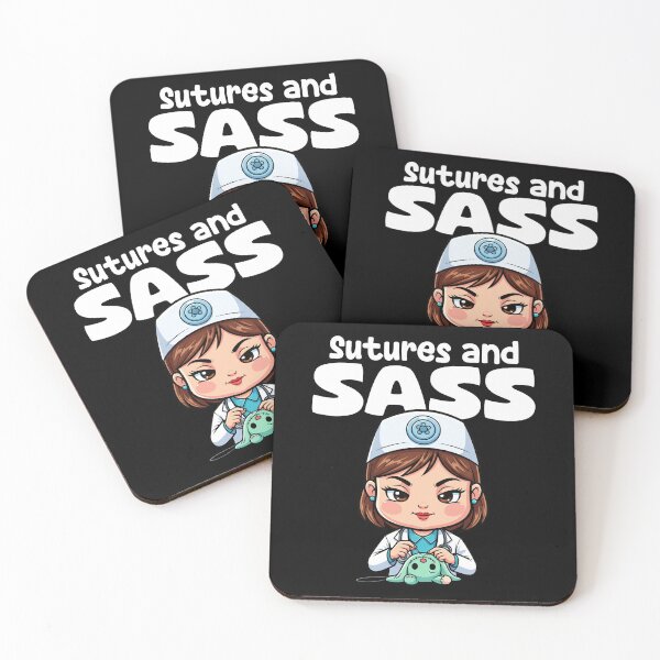 Item preview, SUTURES AND SASS - DOCTOR GIFT designed and sold by KEF Custom.