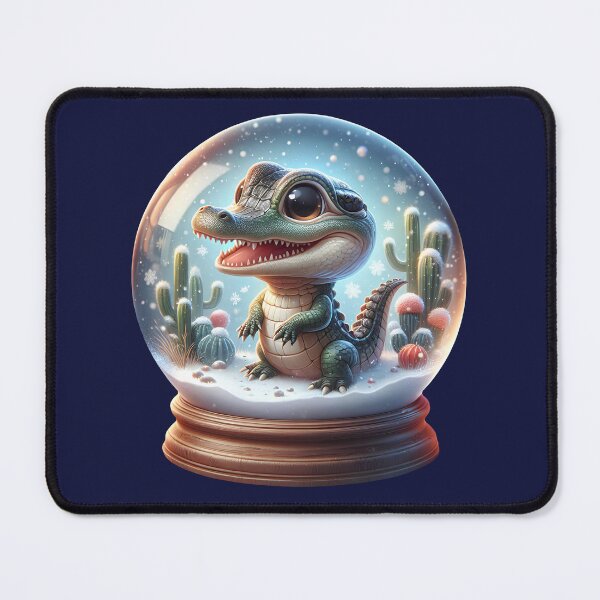 Item preview, Kawaii crocodile snow globe designed and sold by Artillenium.
