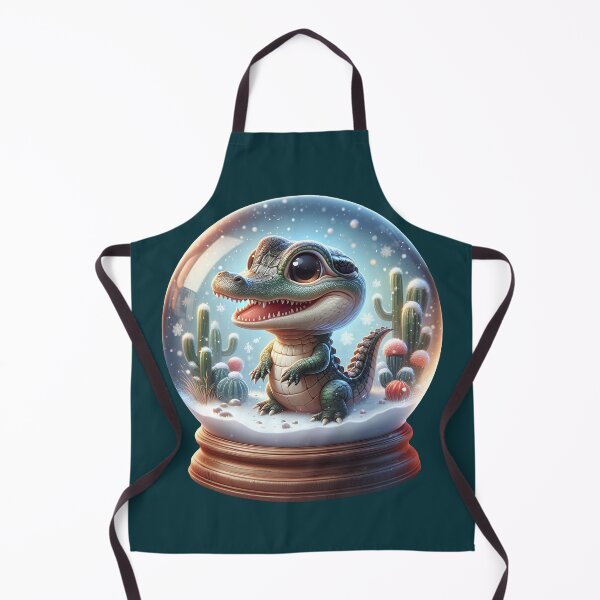 Item preview, Kawaii crocodile snow globe designed and sold by Artillenium.