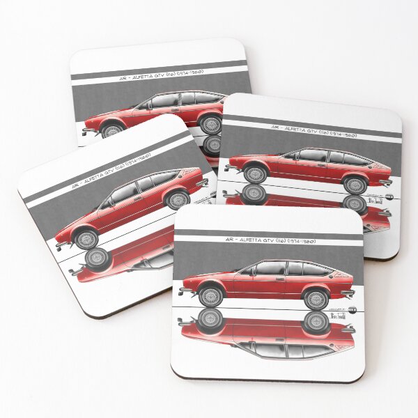 Item preview, Azaziel Original Series - Drawing of AR - Alfetta Gtv (116) in Rosso Alfa designed and sold by Azaziel.
