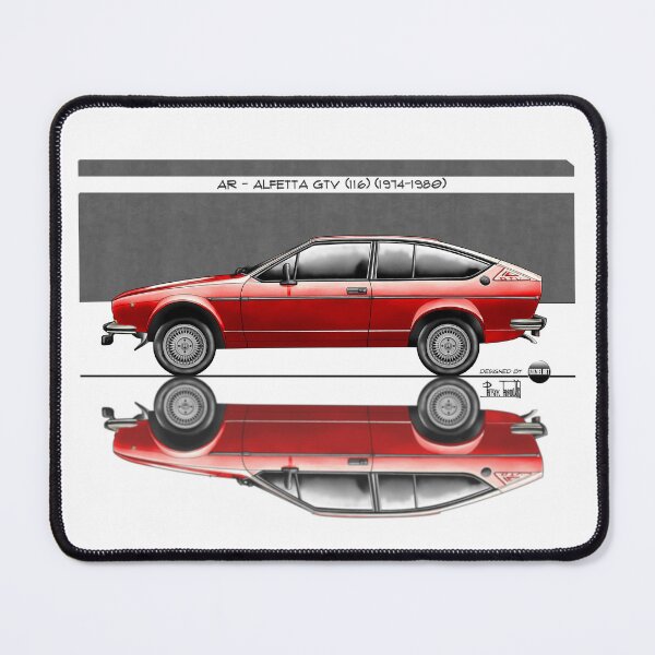 Item preview, Azaziel Original Series - Drawing of AR - Alfetta Gtv (116) in Rosso Alfa designed and sold by Azaziel.